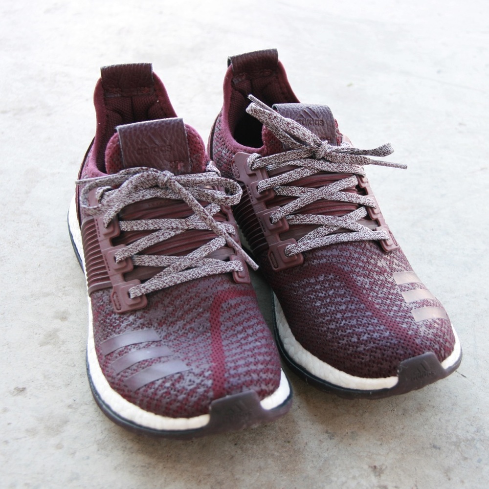 Limited Edition Maroon Pure Boost Adidas